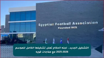 التشكيل الجديد.. لجنة الحكام تعلن تشكيلها الكامل للموسم 2025-2026 مع مفاجآت قوية